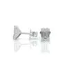 ⁦עגילי יהלומים, זהב 14K, יהלום אמרלד, דגם: לורן⁩ – תמונה ⁦3⁩