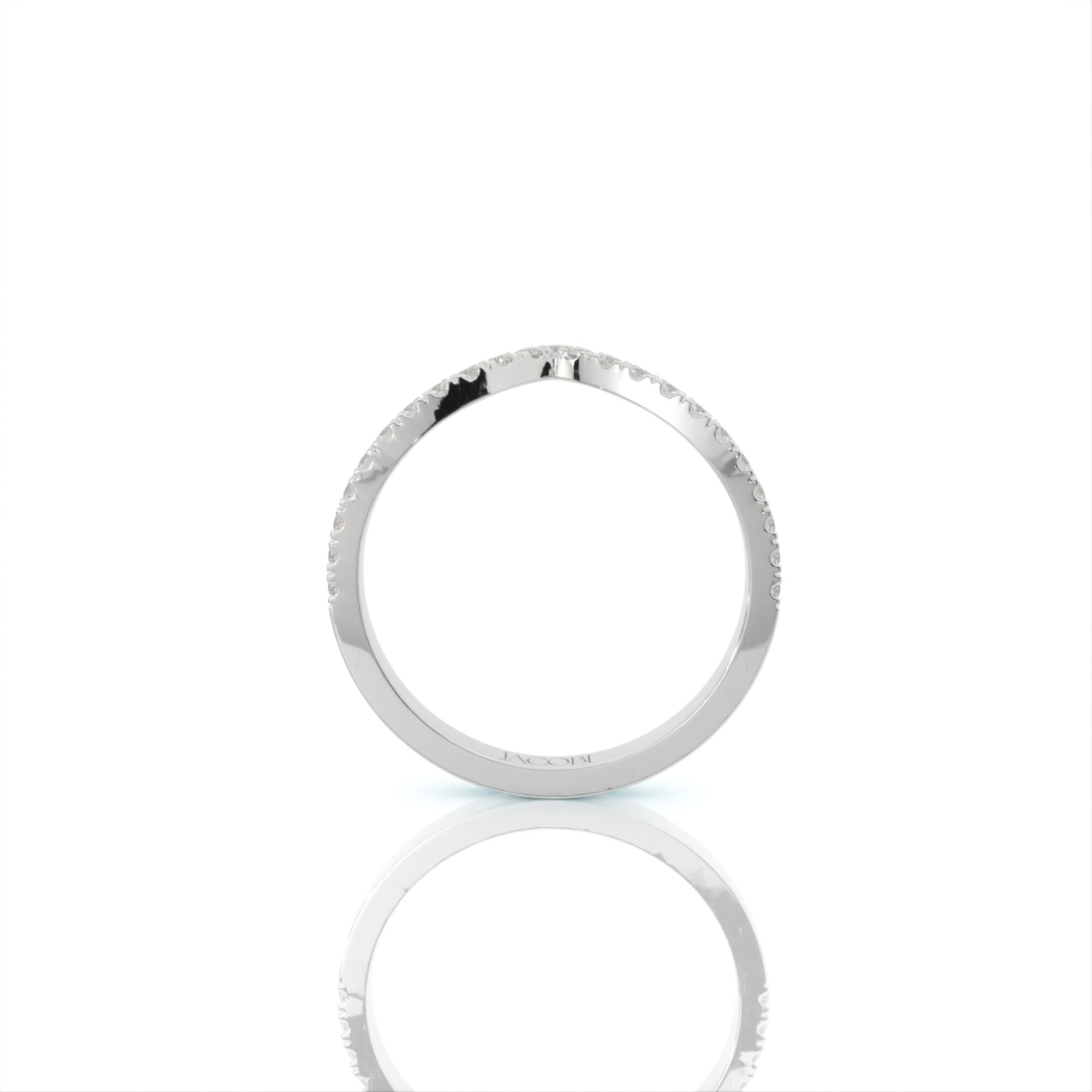 טבעת יהלומים, זהב 14K, יהלום עגול, דגם: תבל – תמונה 5