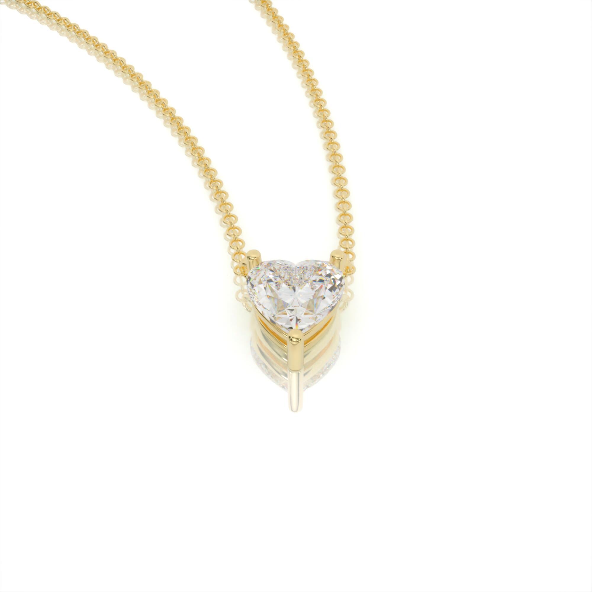 שרשרת יהלומים, זהב 14K, יהלום לב, דגם: יעל – תמונה 7