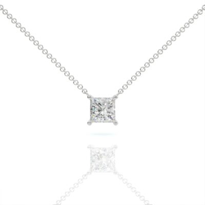 שרשרת יהלומים, זהב 14K, יהלום פרינסס, דגם: רז