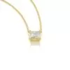 ⁦שרשרת יהלומים, זהב 14K, יהלום פרינסס, דגם: רז⁩ – תמונה ⁦7⁩