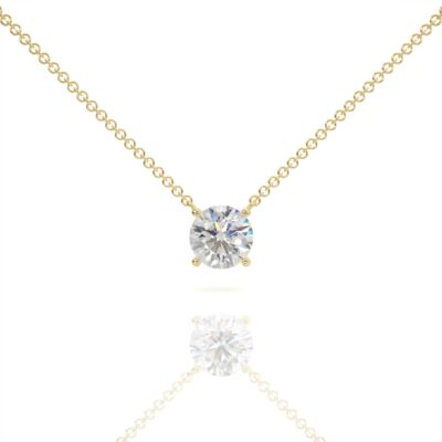 שרשרת יהלומים, זהב 14K, יהלום עגול, דגם: שירה