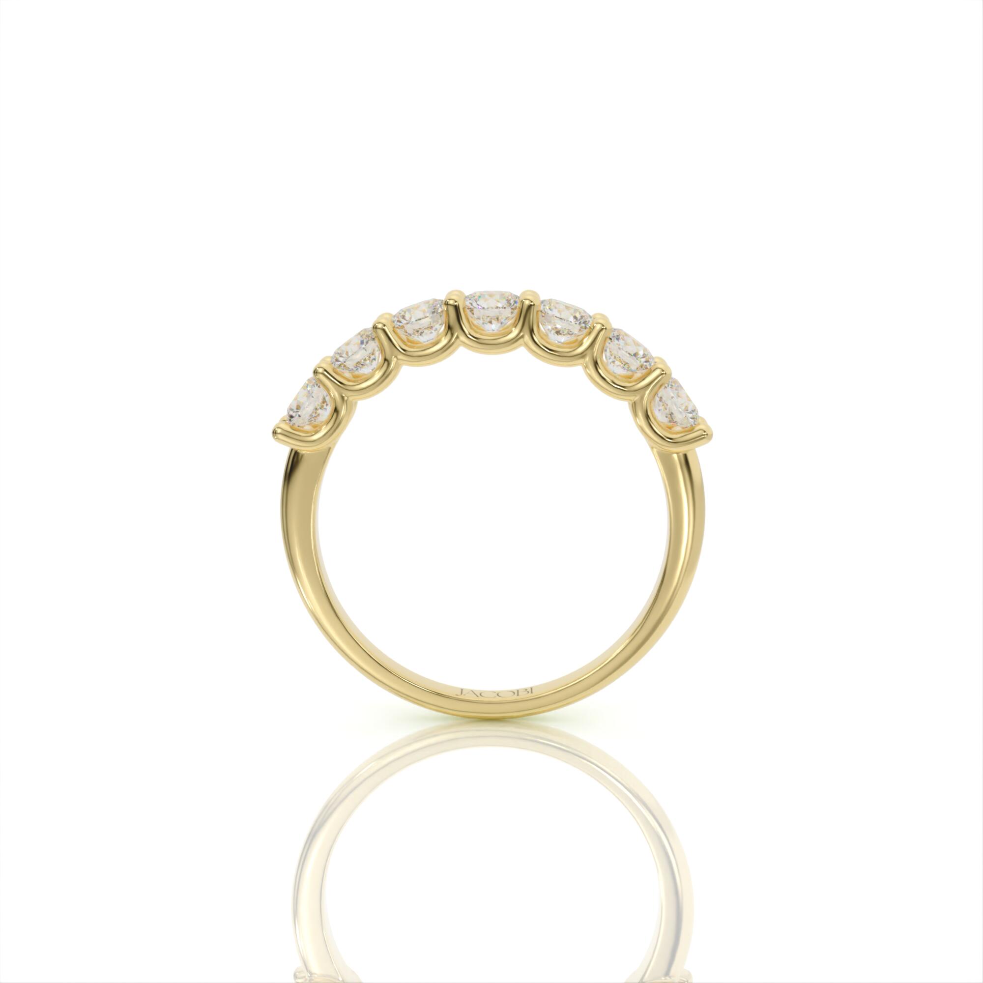 טבעת יהלומים, זהב 14K, יהלום עגול, דגם: תהל – תמונה 6