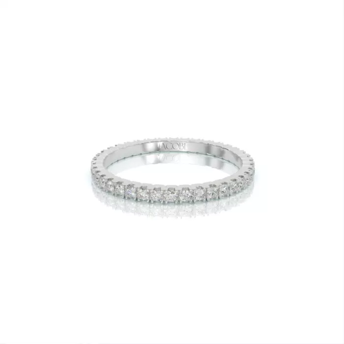 ⁦טבעת יהלומים,זהב 14K, יהלום עגול, דגם: עדן⁩ – תמונה ⁦2⁩