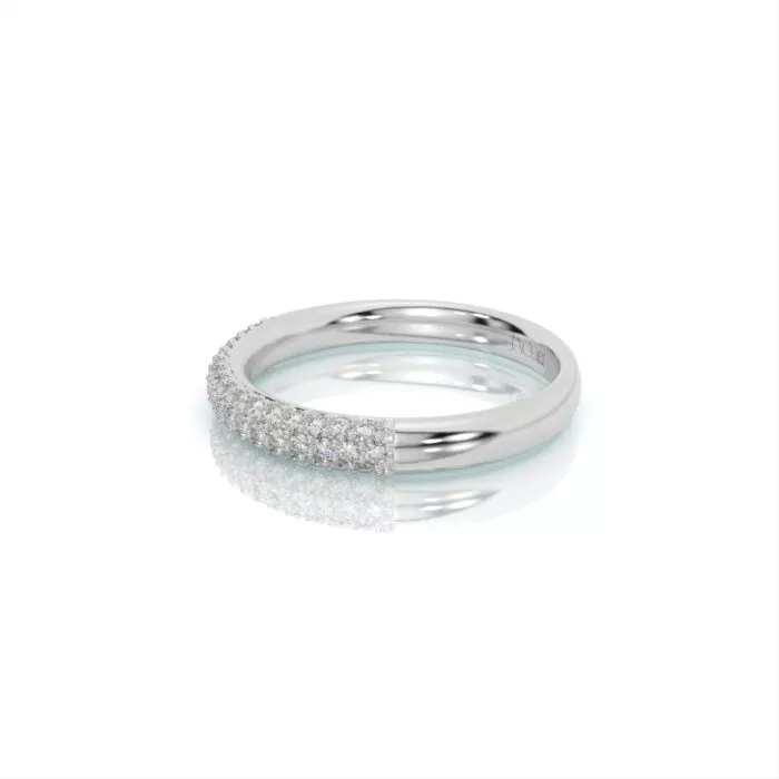 ⁦טבעת יהלומים, זהב 14K, יהלום עגול, דגם: סתיו⁩ – תמונה ⁦8⁩
