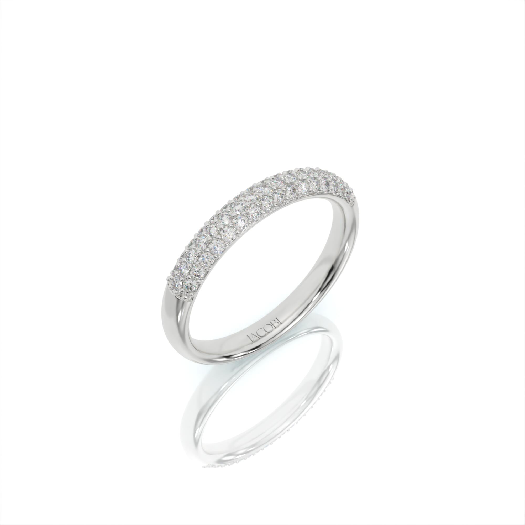 טבעת יהלומים, זהב 14K, יהלום עגול, דגם: סתיו – תמונה 3