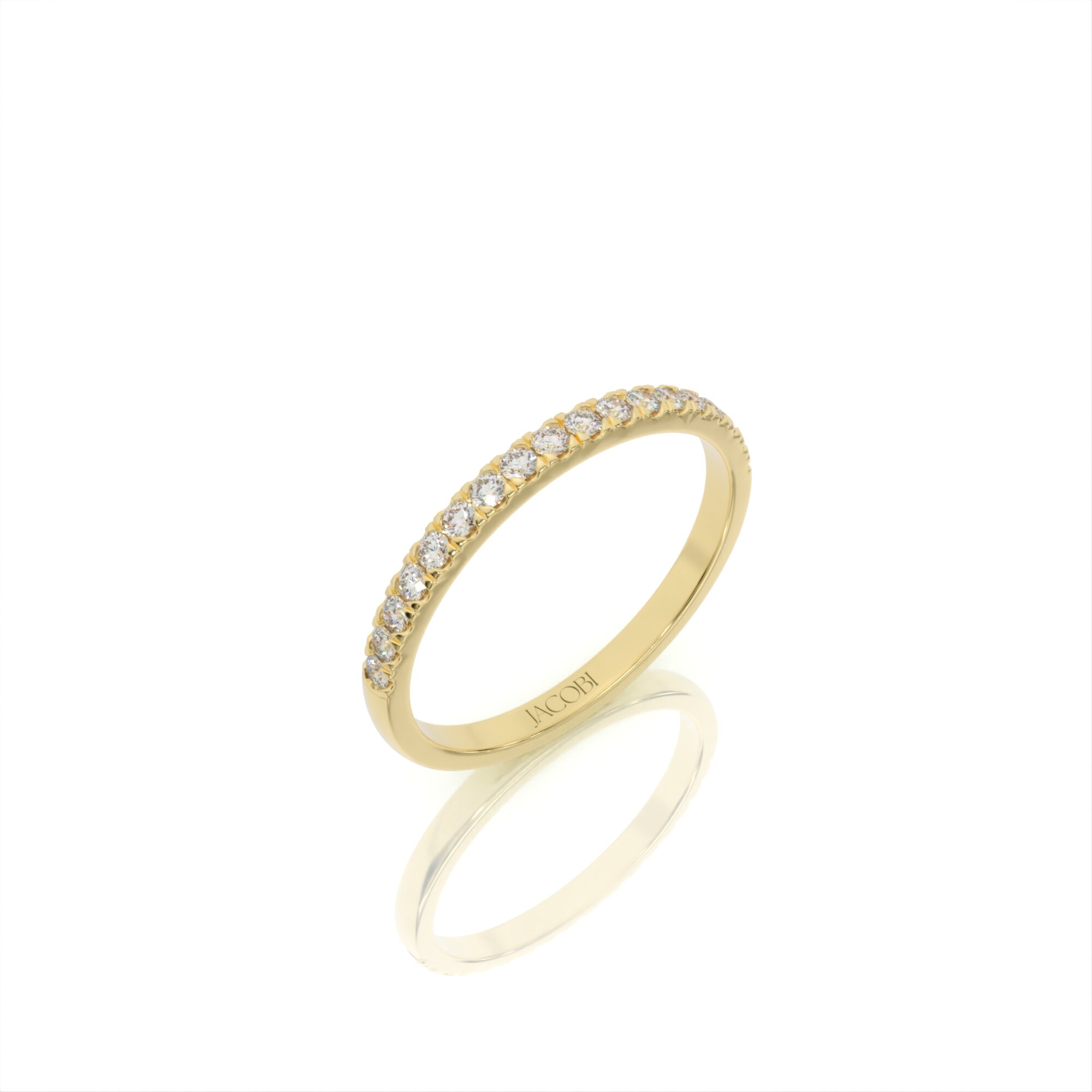 טבעת יהלומים, זהב 14K, יהלום עגול, דגם: ליאל – תמונה 3