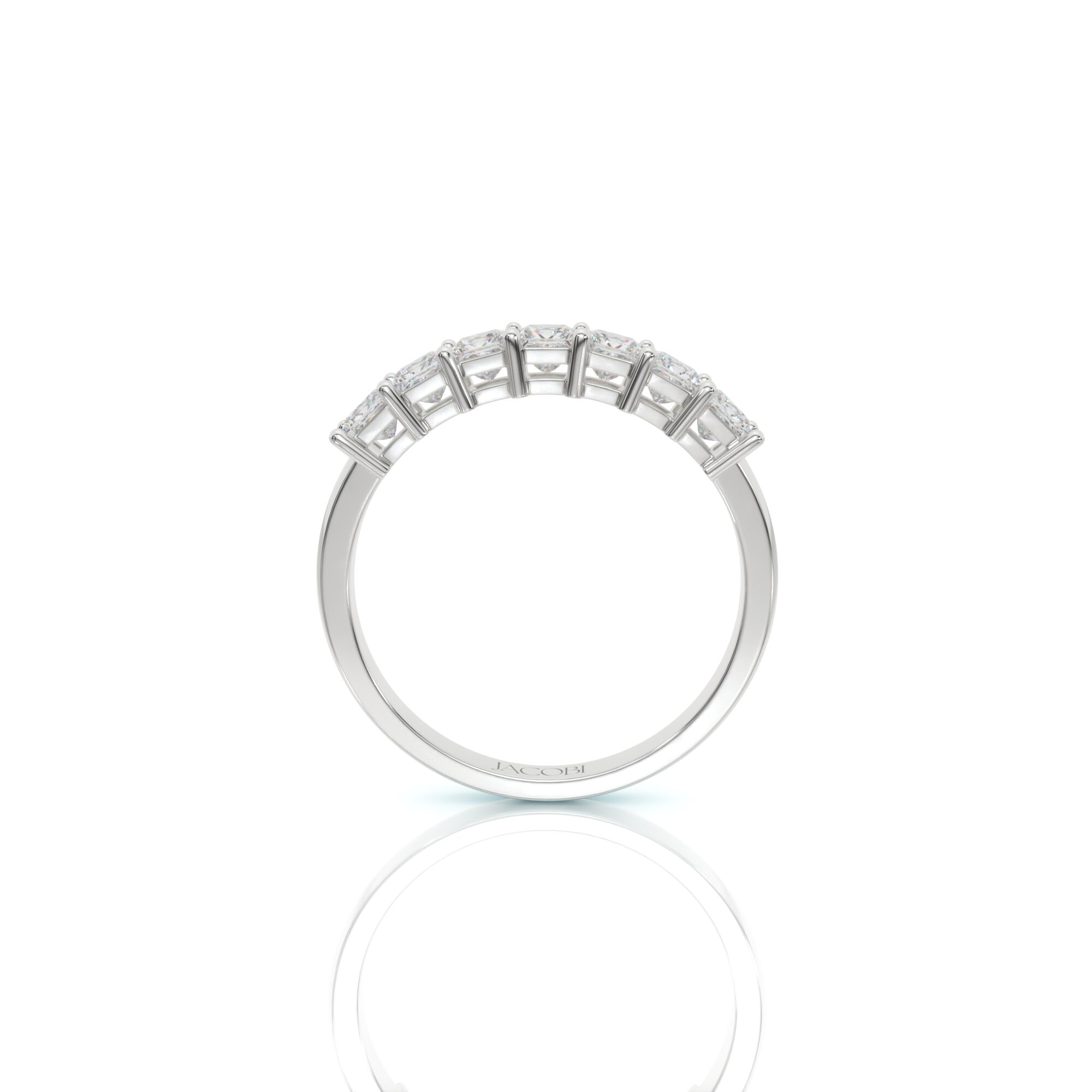 טבעת יהלומים, זהב 14K, יהלום פרינסס, דגם: לירון – תמונה 6