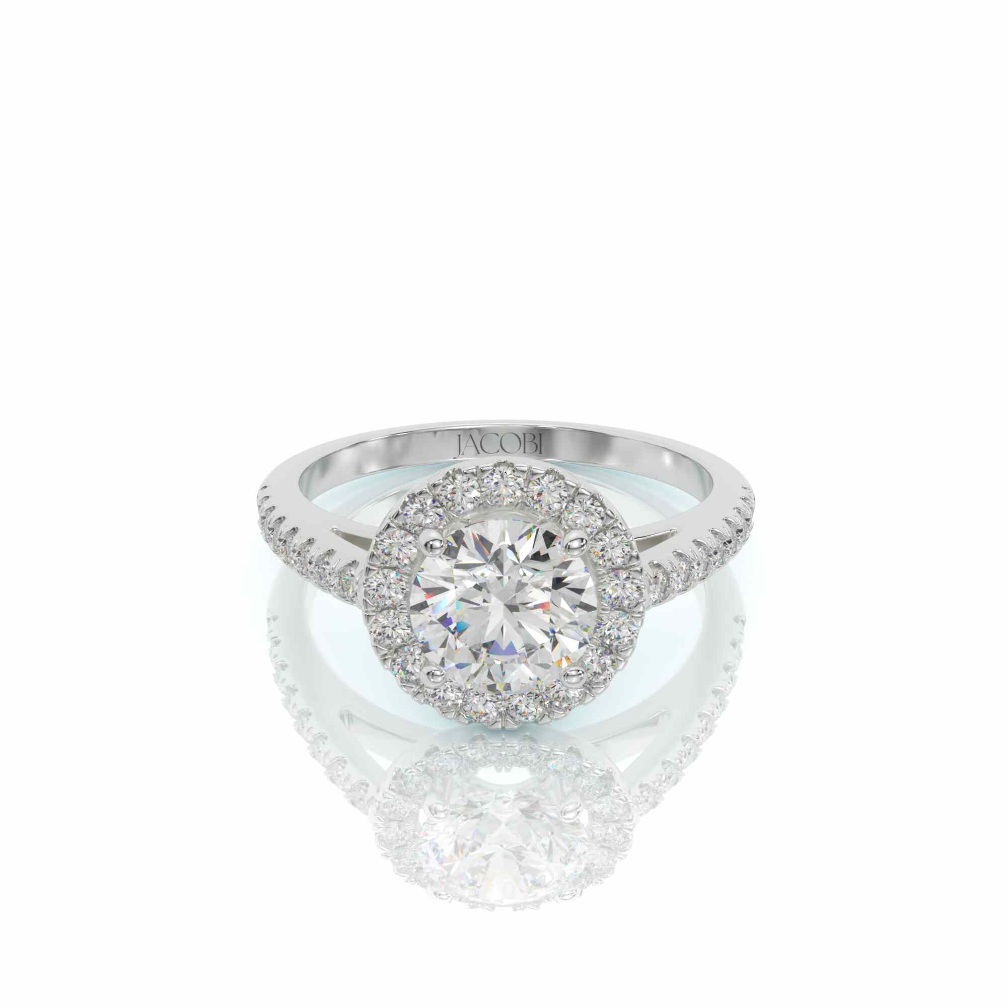 טבעת אירוסין, זהב 14K, יהלום עגול, דגם: ליבי