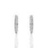 ⁦עגילי חישוק יהלומים, זהב 14K, דגם: טיילור⁩ – תמונה ⁦8⁩