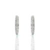 ⁦עגילי חישוק יהלומים, זהב 14K, דגם: טיילור⁩ – תמונה ⁦8⁩