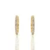 ⁦עגילי חישוק יהלומים, זהב 14K, דגם: טיילור⁩ – תמונה ⁦7⁩