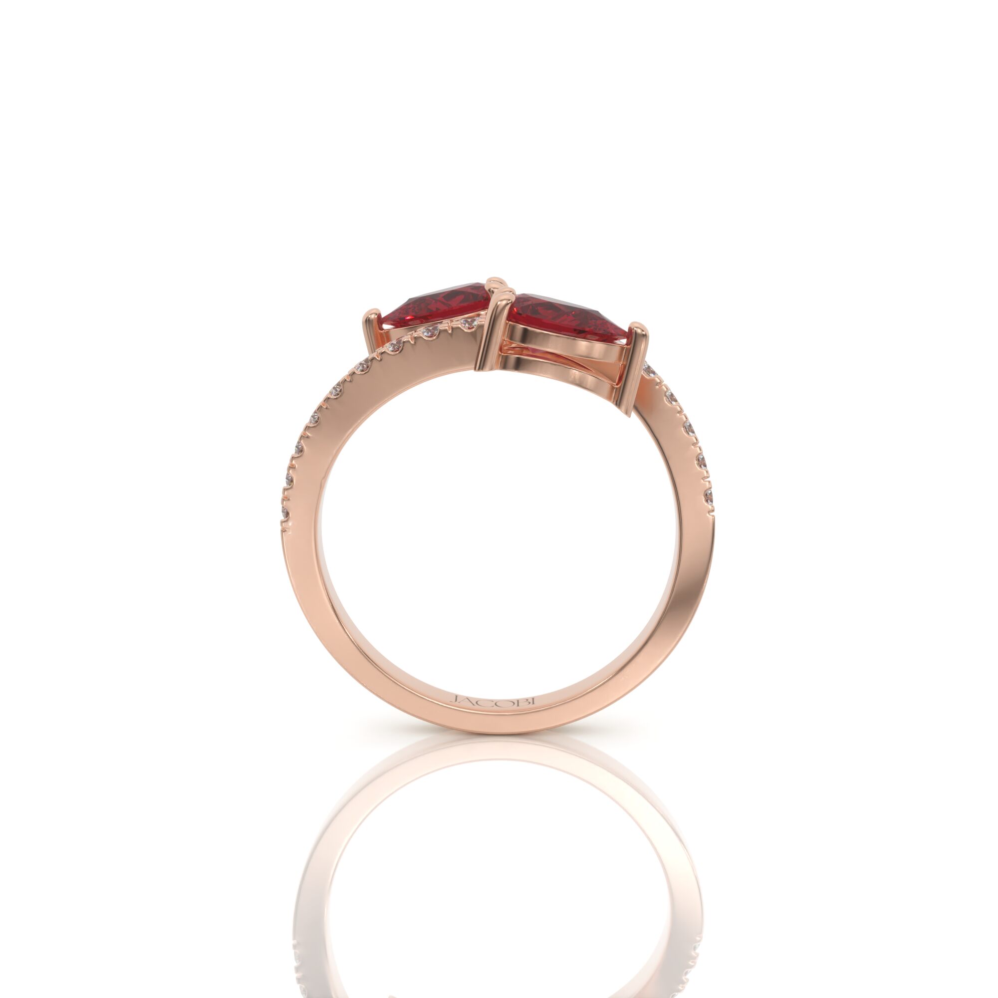 טבעת אבן חן רובי, זהב 14K, דגם: ליאן – תמונה 5