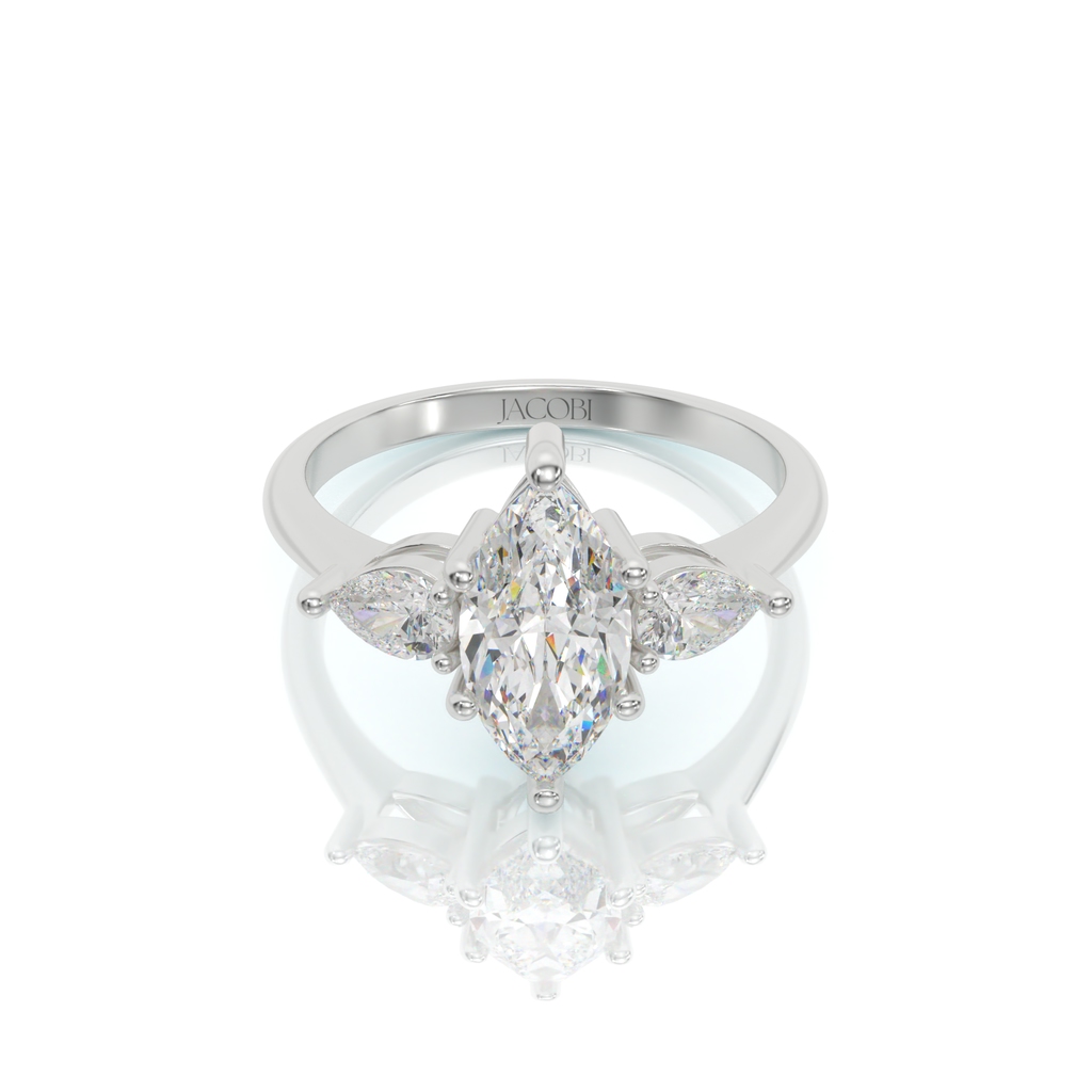 טבעת אירוסין, זהב 14K, דגם: קלרה – תמונה 2