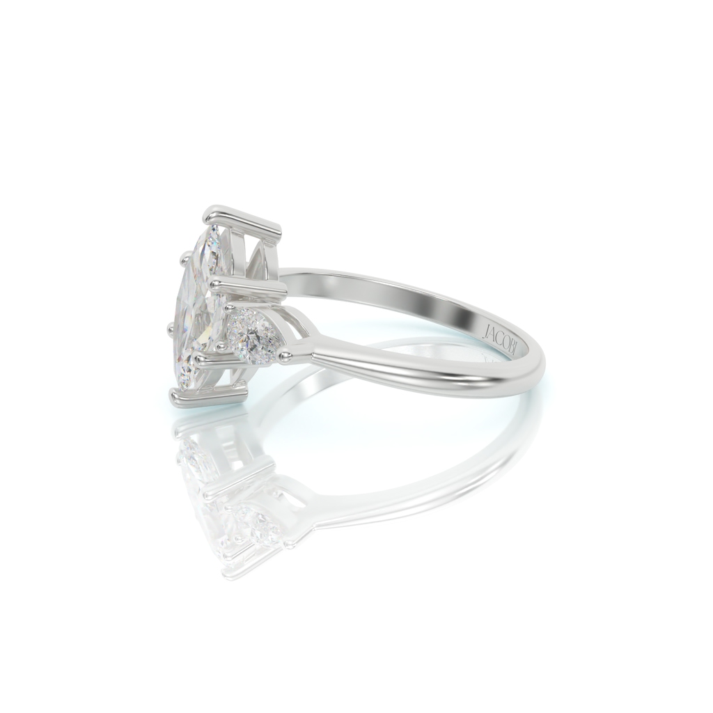 טבעת אירוסין, זהב 14K, דגם: קלרה – תמונה 8