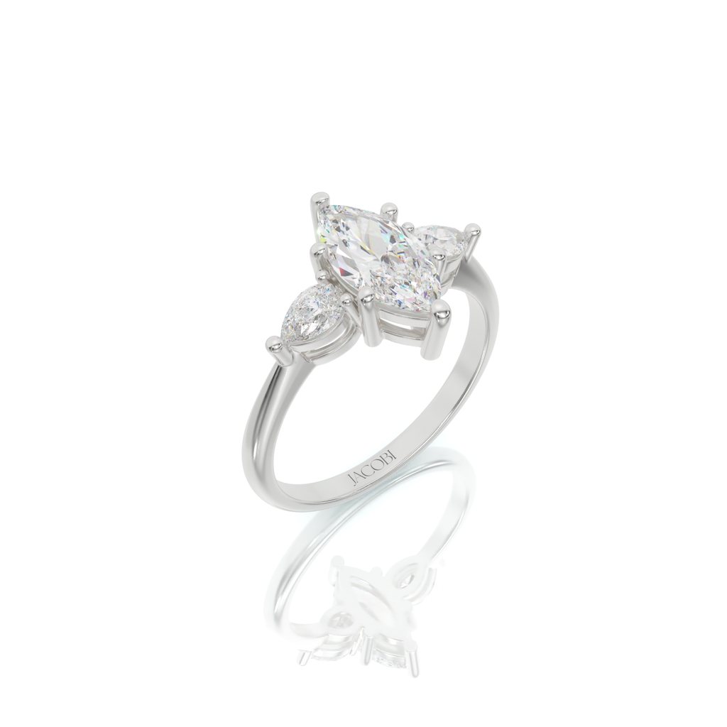 טבעת אירוסין, זהב 14K, דגם: קלרה – תמונה 4