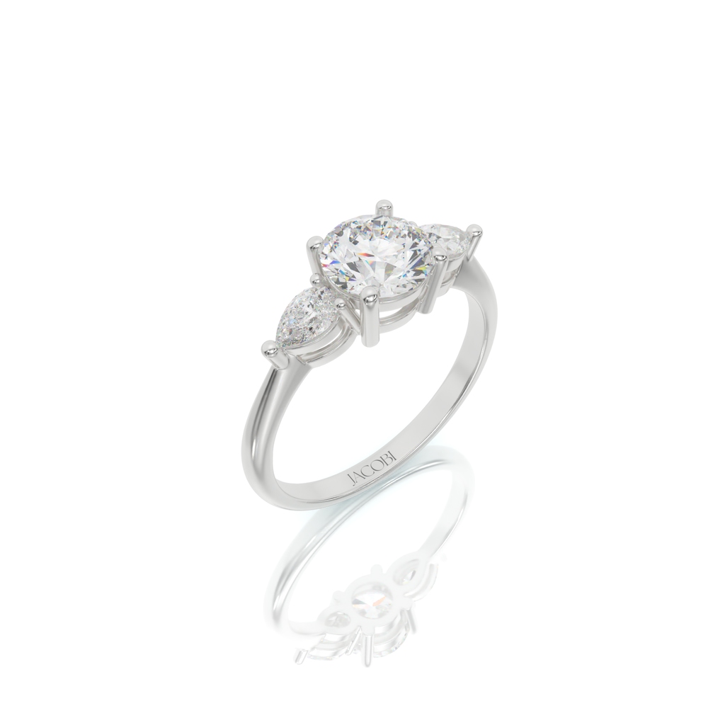 טבעת אירוסין, זהב 14K, דגם: מריה – תמונה 3