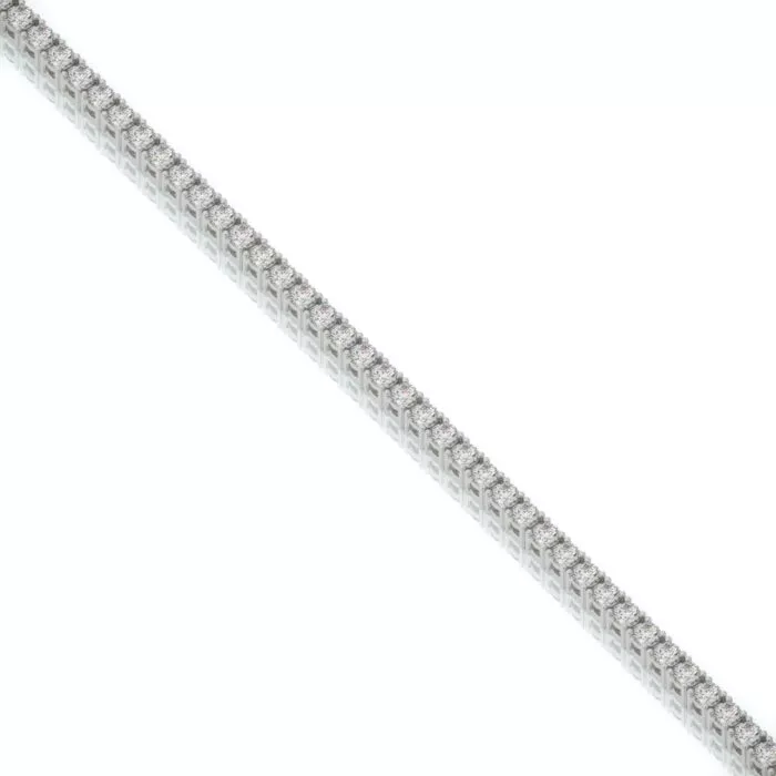 ⁦צמיד טניס 2 קראט, זהב 14K, דגם: מור⁩ – תמונה ⁦3⁩