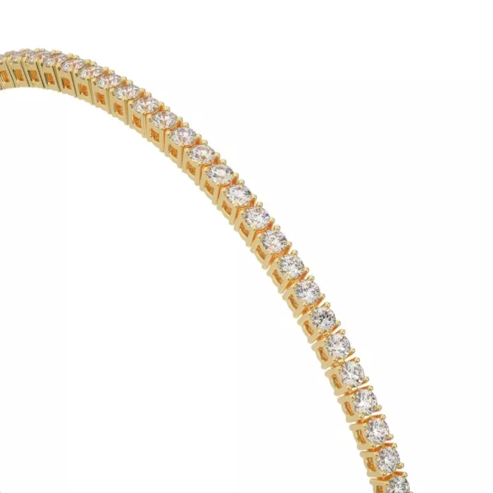 ⁦צמיד טניס 2 קראט, זהב 14K, דגם: מור⁩ – תמונה ⁦6⁩