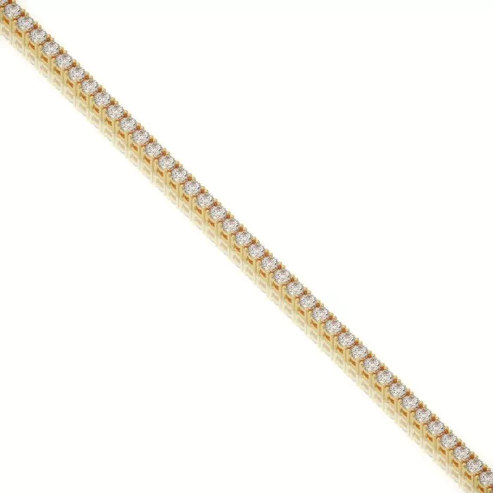 ⁦צמיד טניס 2 קראט, זהב 14K, דגם: מור⁩ – תמונה ⁦4⁩