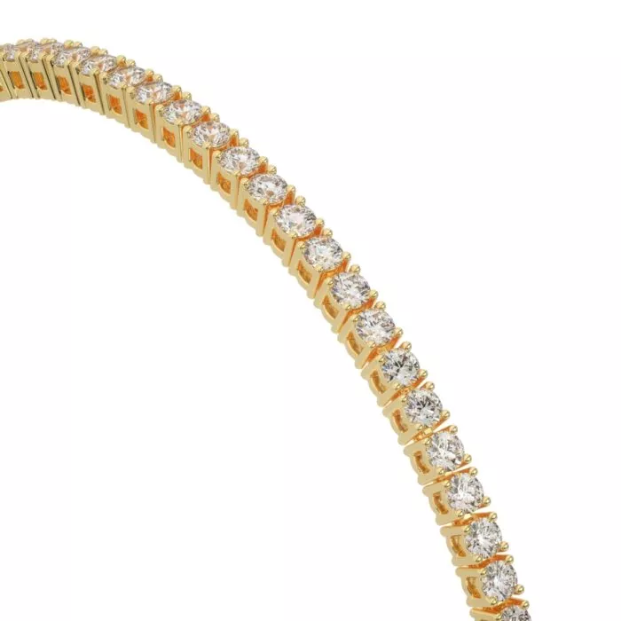 ⁦צמיד טניס 3 קראט, זהב 14K, דגם: ליאור⁩ – תמונה ⁦5⁩