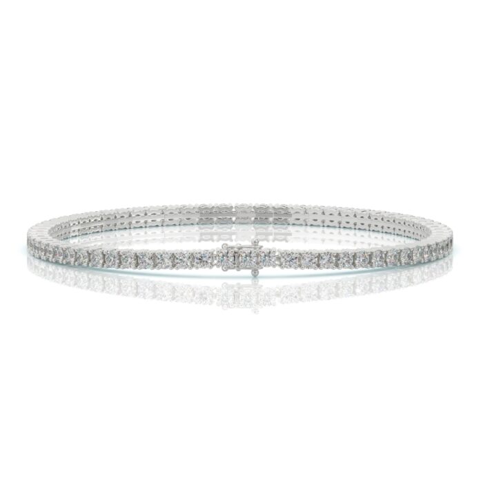 ⁦צמיד טניס 4 קראט, זהב 14K, דגם: ליאם⁩ – תמונה ⁦8⁩