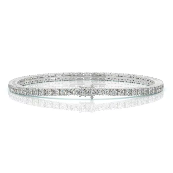 ⁦צמיד טניס 5 קראט, זהב 14K, דגם: דיאן⁩ – תמונה ⁦8⁩
