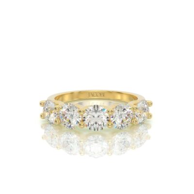 טבעת יהלומים, זהב 14K, דגם: שחר