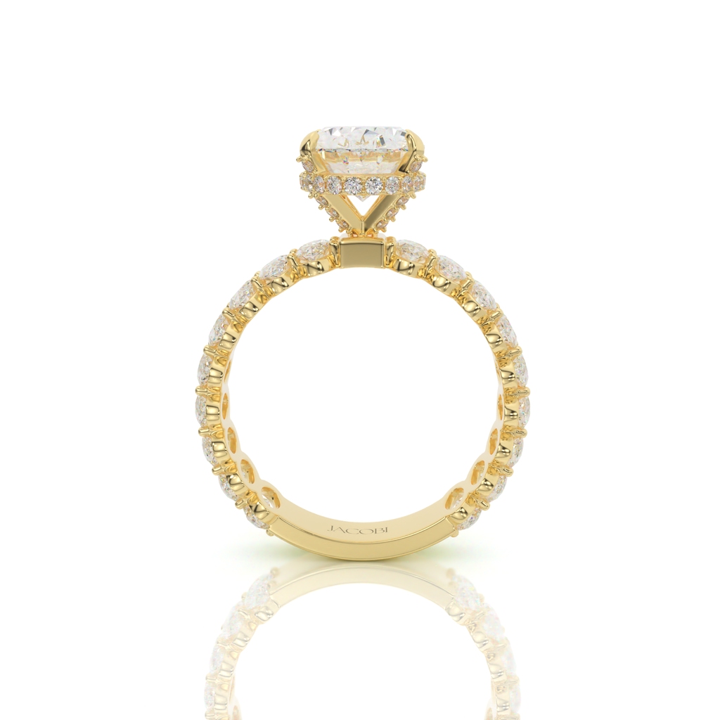 טבעת אירוסין, זהב 14K, דגם: לורן – תמונה 3