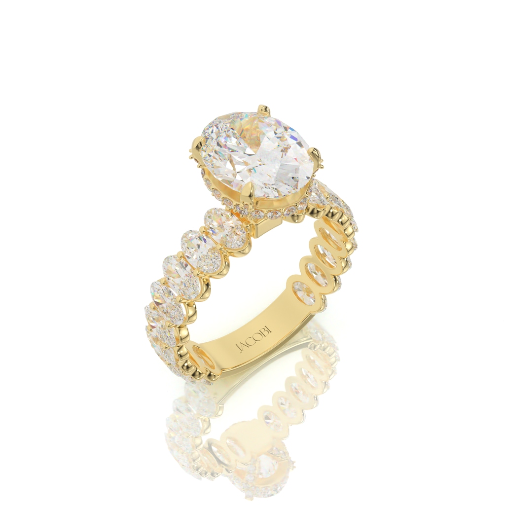 טבעת אירוסין, זהב 14K, דגם: לורן – תמונה 5