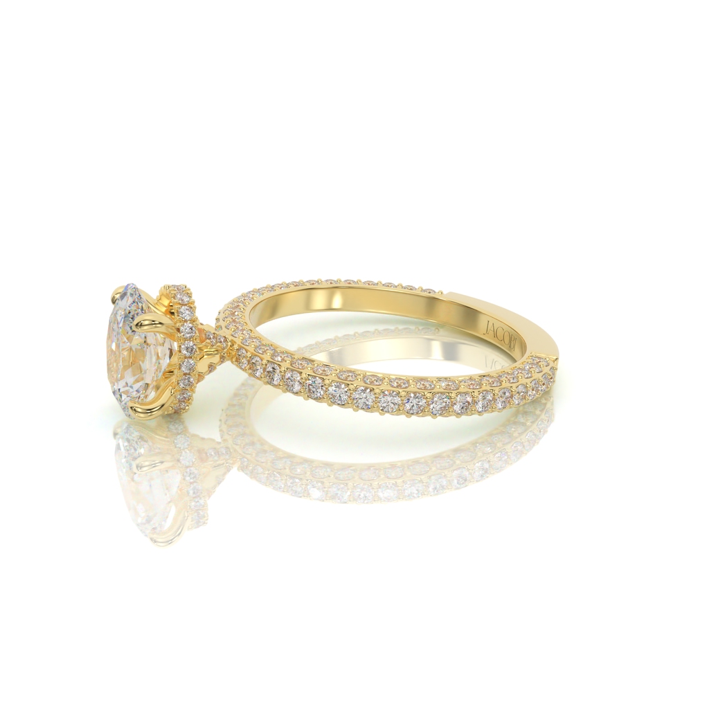 טבעת אירוסין, זהב 14K, דגם: תאיר – תמונה 7