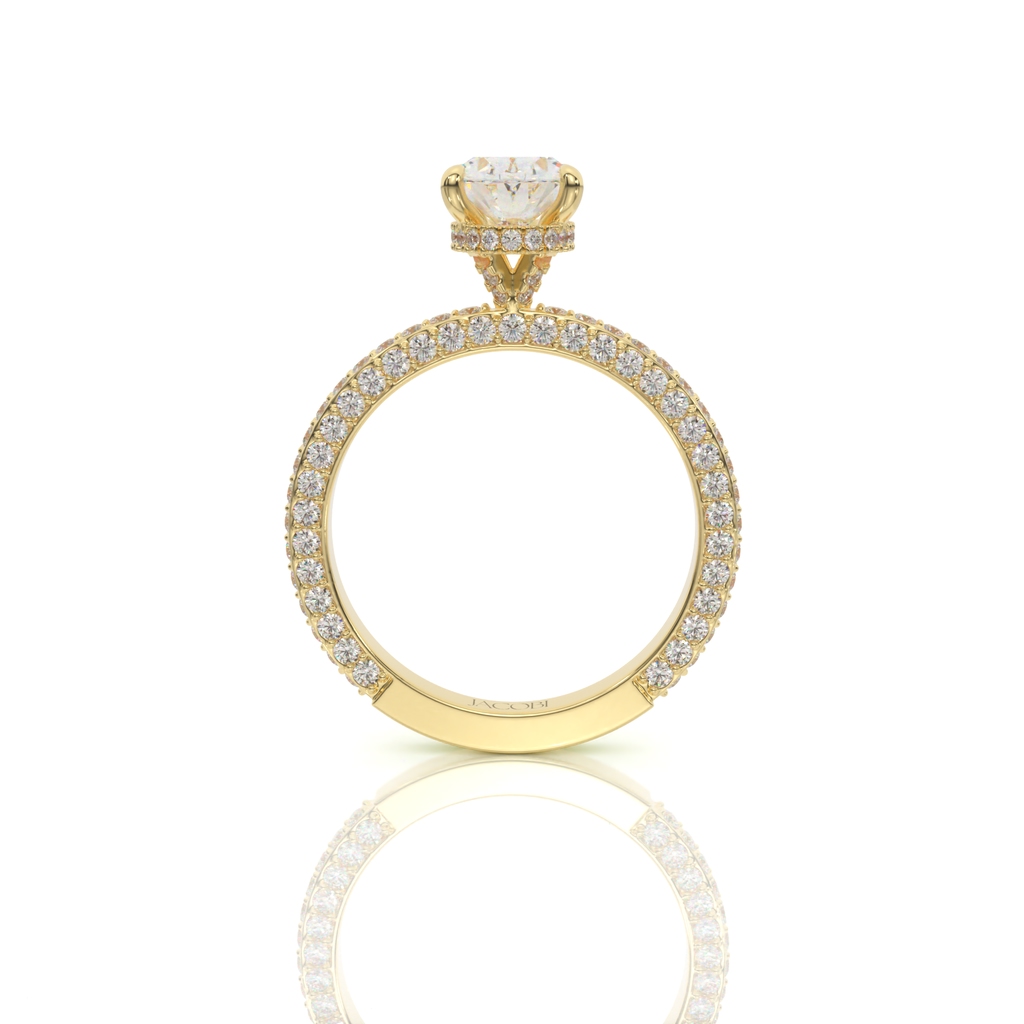 טבעת אירוסין, זהב 14K, דגם: תאיר – תמונה 6