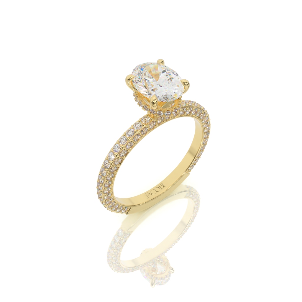 טבעת אירוסין, זהב 14K, דגם: תאיר – תמונה 3