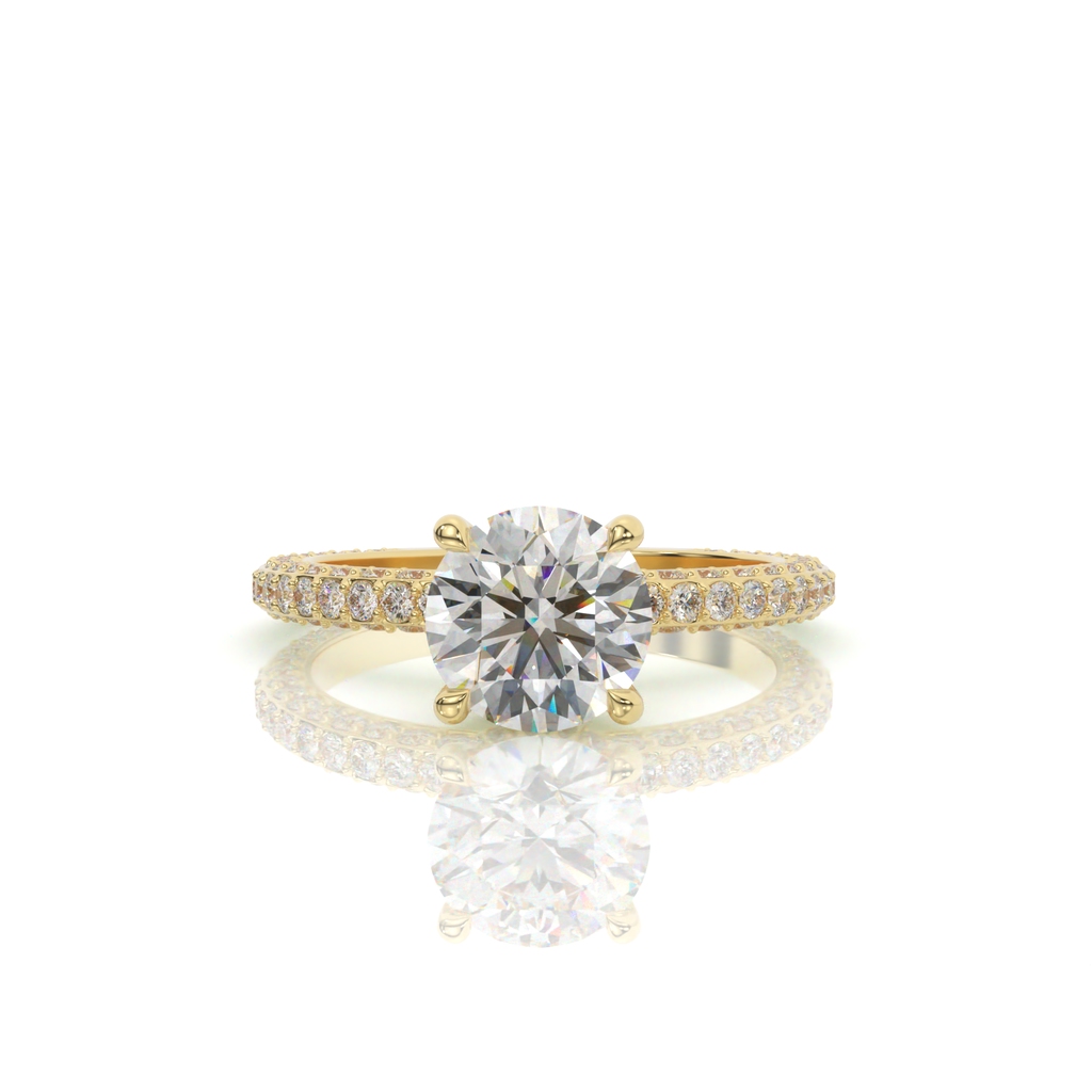 טבעת אירוסין, זהב 14K, דגם: אוראל – תמונה 2