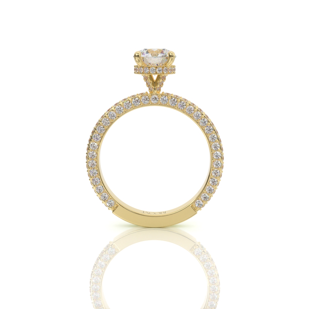 טבעת אירוסין, זהב 14K, דגם: אוראל – תמונה 4