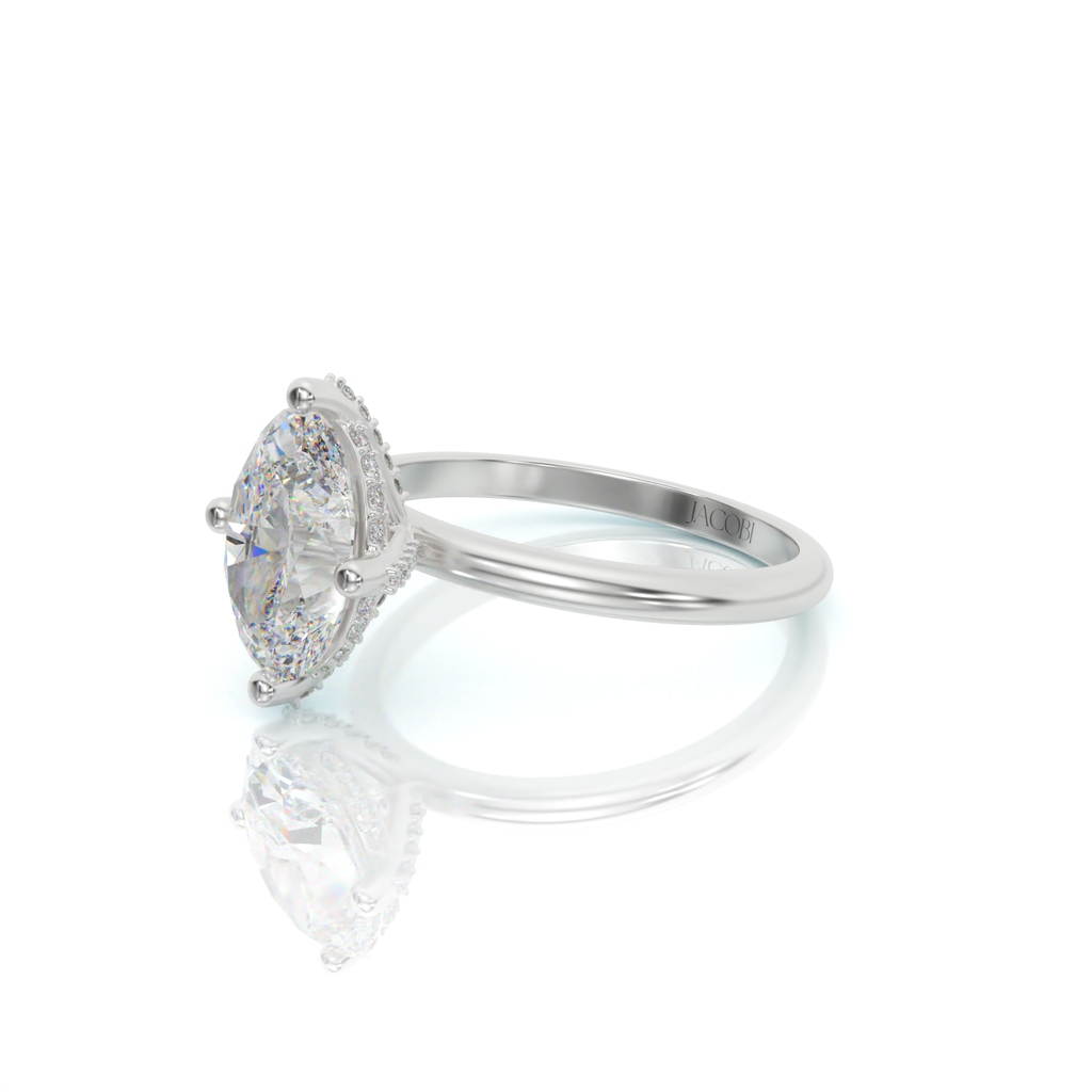 טבעת אירוסין, זהב 14K, דגם: אלין – תמונה 6