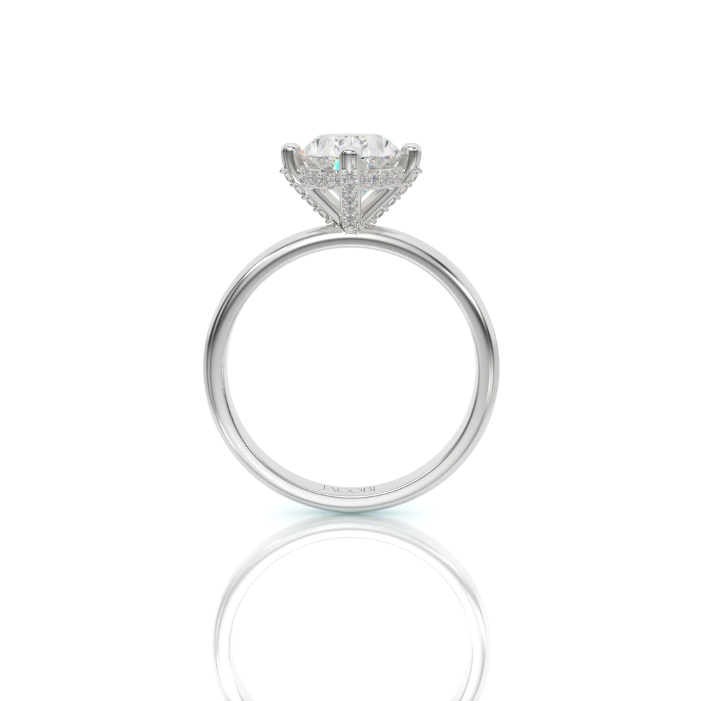 טבעת אירוסין, זהב 14K, דגם: אלין – תמונה 3