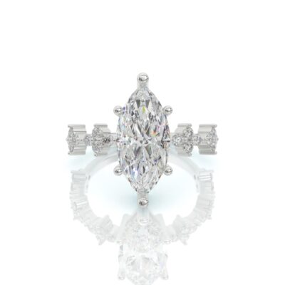 טבעת אירוסין, זהב 14K, דגם: יובל