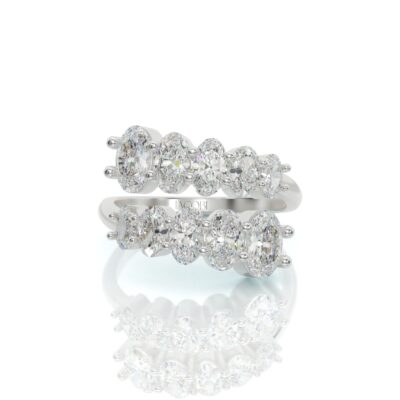 טבעת יהלומים, זהב 14K, דגם: אלין