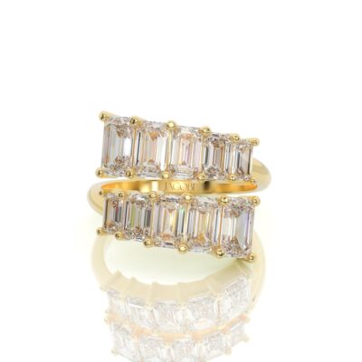 טבעת יהלומים, זהב 14K, דגם: רון